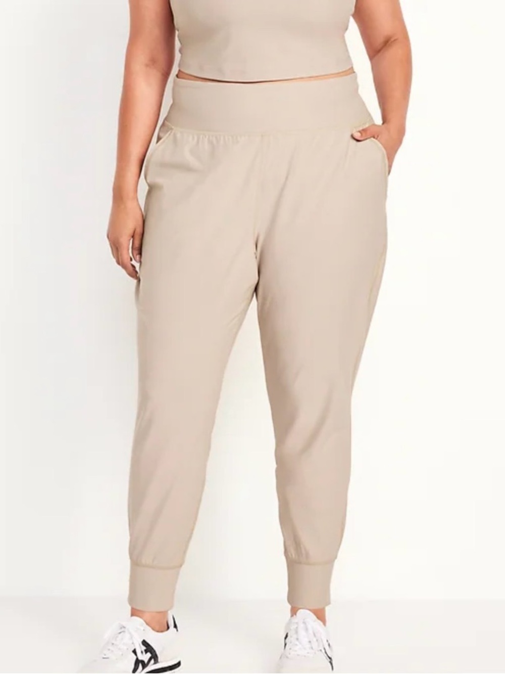 BNWT Womens Old Navy Powersoft Joggers XXL in Savanna Grass